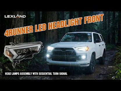 4Runner LED Headlights Front Head Lamps Assembly with Sequential Turn Signal for Toyota