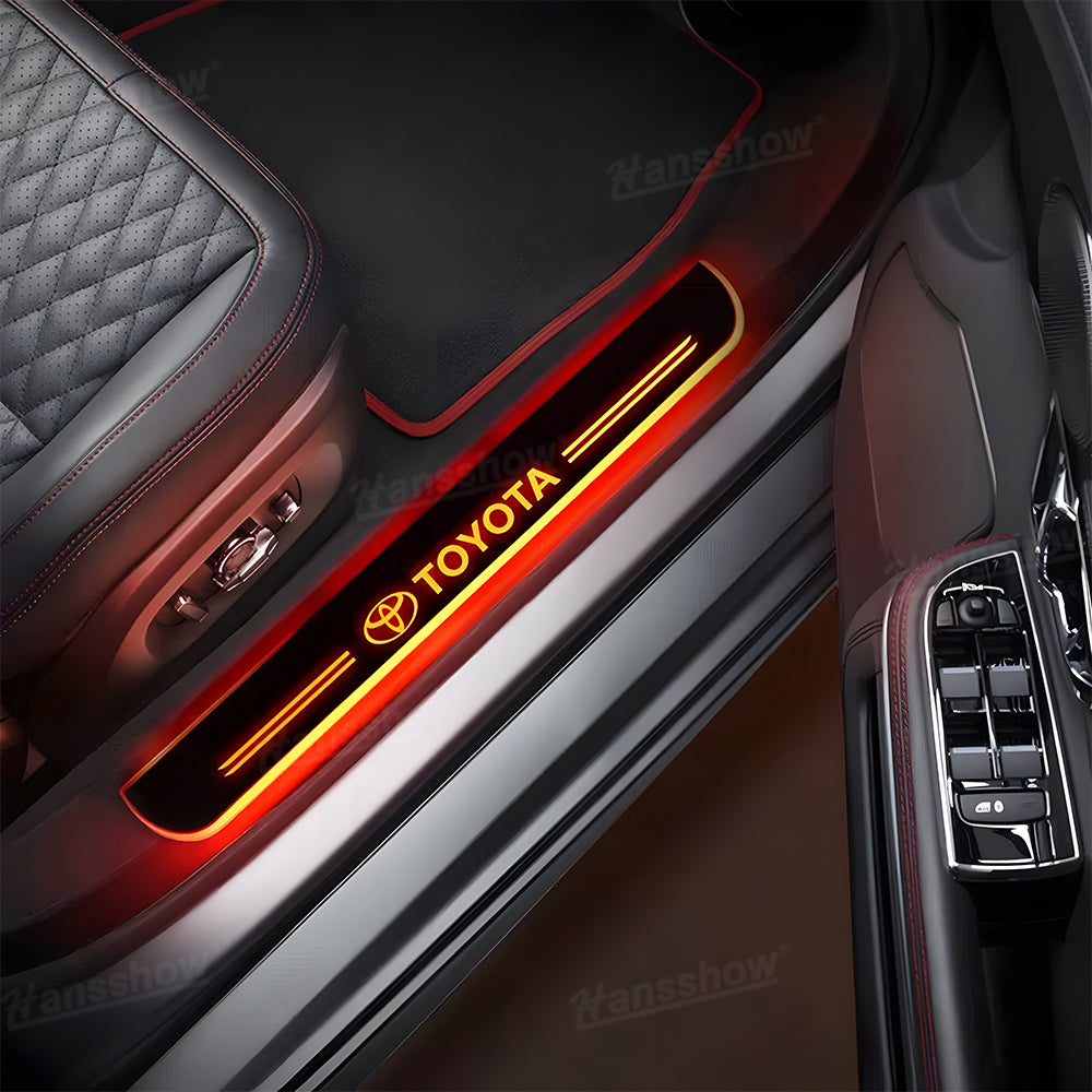 4Runner/Tacoma Illuminated Door Sill Plates RGB LED Door Sill Protectors Trim Covers for Toyota